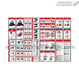 COMPLETE SECURITY DECAL KIT AD/CO/EQ SCISSOR ENGLI