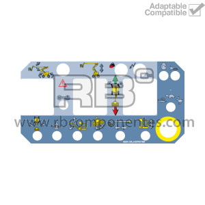 DECAL UPPER CONTROLS FOR HA16/18PX NEW