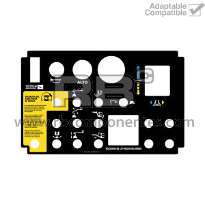 FUNCTION DECAL FOR 10 AND 12 METER ARTICULATED ELE