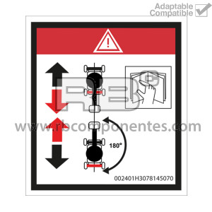 DECAL DIRECTION OF TRAVEL