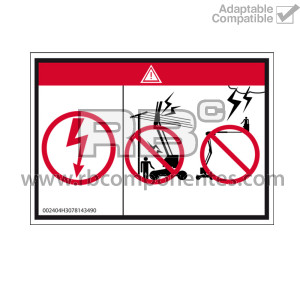 DECAL DANGER OF ELECTROCUTION