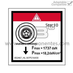 ADH. COMPATIBLE CON LA REF HL  307P21643B