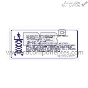 COMPATIBLE DECAL  REF. SJ. 124931AA