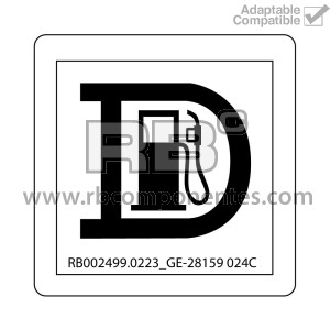 DECAL COMPATIBLE WITH GE 28159 024C