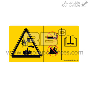 DECAL SYMBOL BATTERY SAFETY