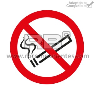 ADHPR01 – NORMA EN-ISO 7010 – ADH. PROH. FUMAR – 90x90mm