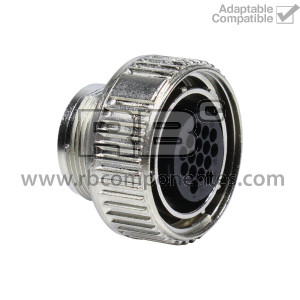 METALLIC FEMALE CONNECTOR OF 16 PINS FOR HOSE.