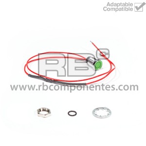 DIODO LED VERDE 12V