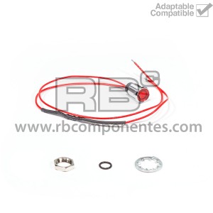 DIODO LED ROJO 12 V