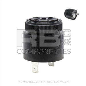 12-24 VOLT, 80 DECIBEL, CONTINUOUS BUZZER (1 TONE)