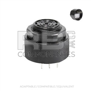 12-24 VOLT, 90 DECIBEL, CONTINUOUS BUZZER, 3 LEGS