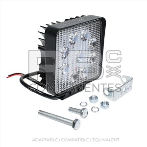 FARO CUADRADO 9 LED-27W 10V-80V