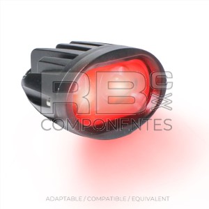 RED SAFETY SPOT 2X5W - IP67 - 10-80V