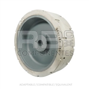 RUEDA SUPERELÁSTICA DELANTER 305/100-255 UR (T.E.)