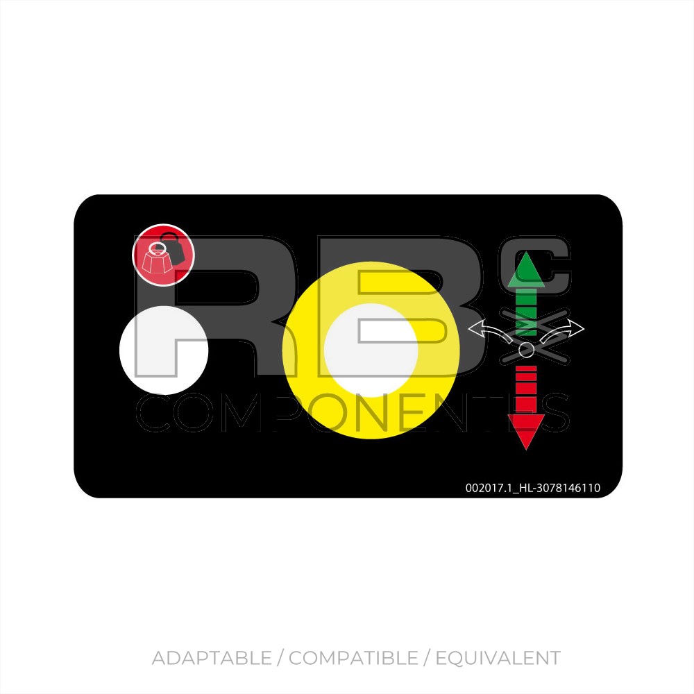 TRACT DIRECT/EMERG STOP DECAL FOR DIESEL ARTIC.