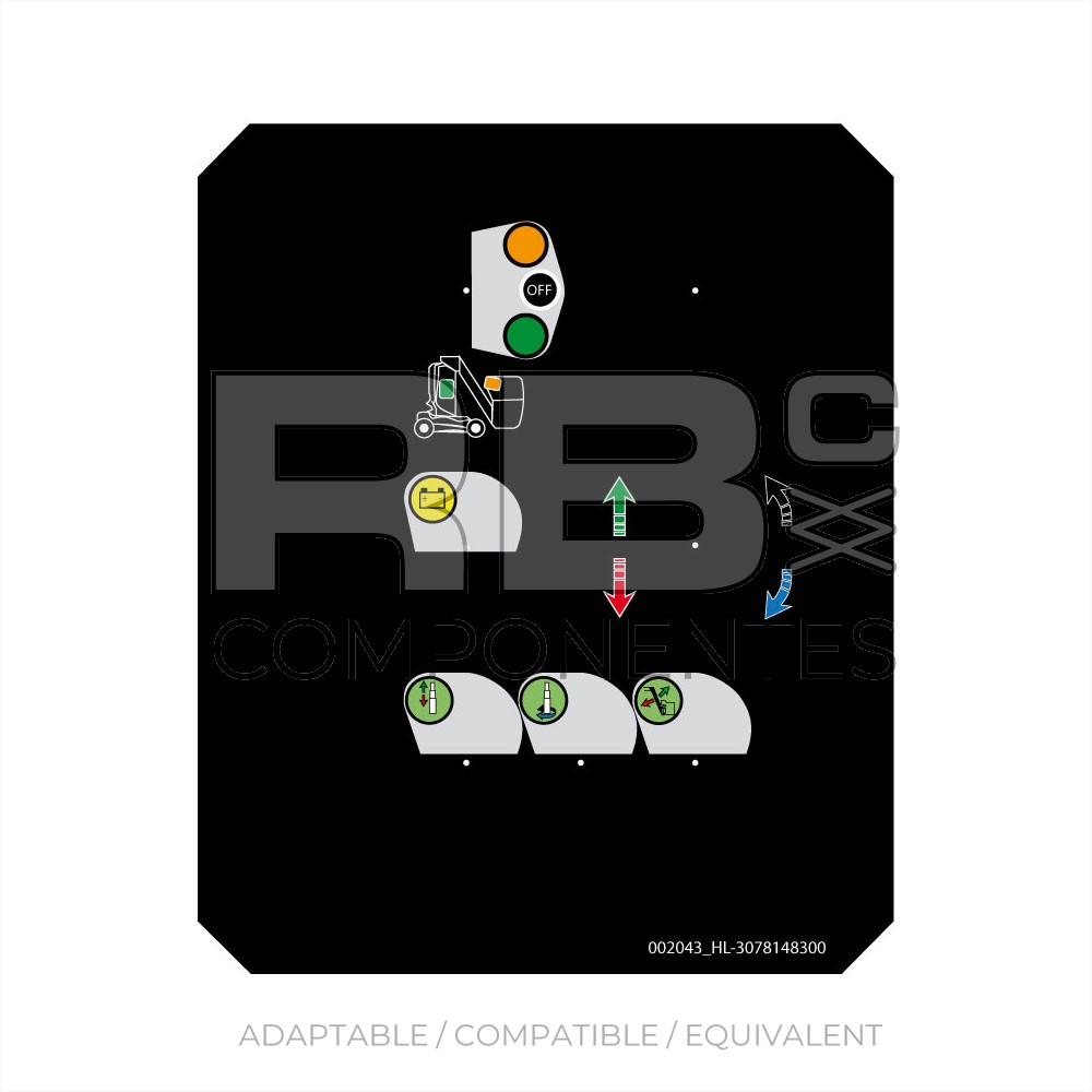 LOWER CONTROLS DECAL FOR STAR 8/10