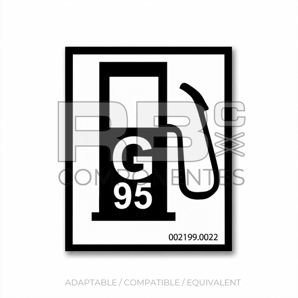 ADH. INFORMATIVO GASOLINA 95 50x64mm