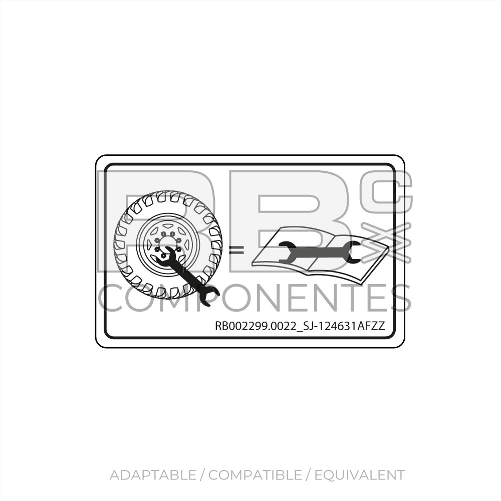 DECAL WHEEL OFFSET/PRESSURE AD/CO/EQ SJ 124631