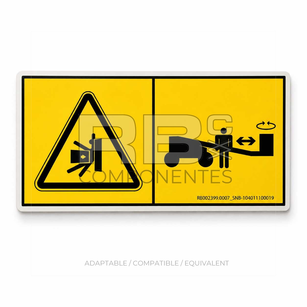 ADH. SNB 104011100019 RIESGO APLAST. 150x75mm