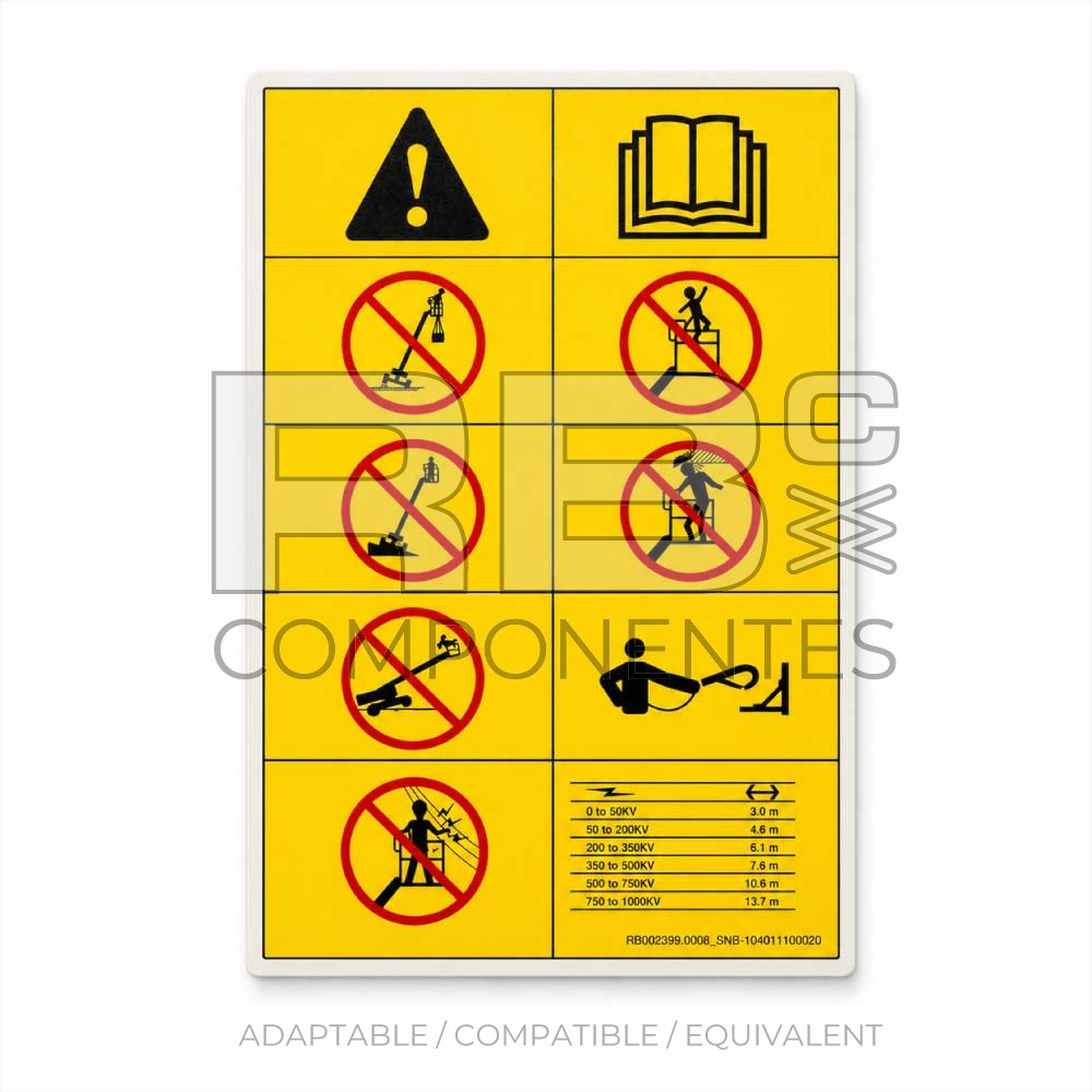ADH. SNB 104011100020 NORMAS SEGURIDAD 150x300mm