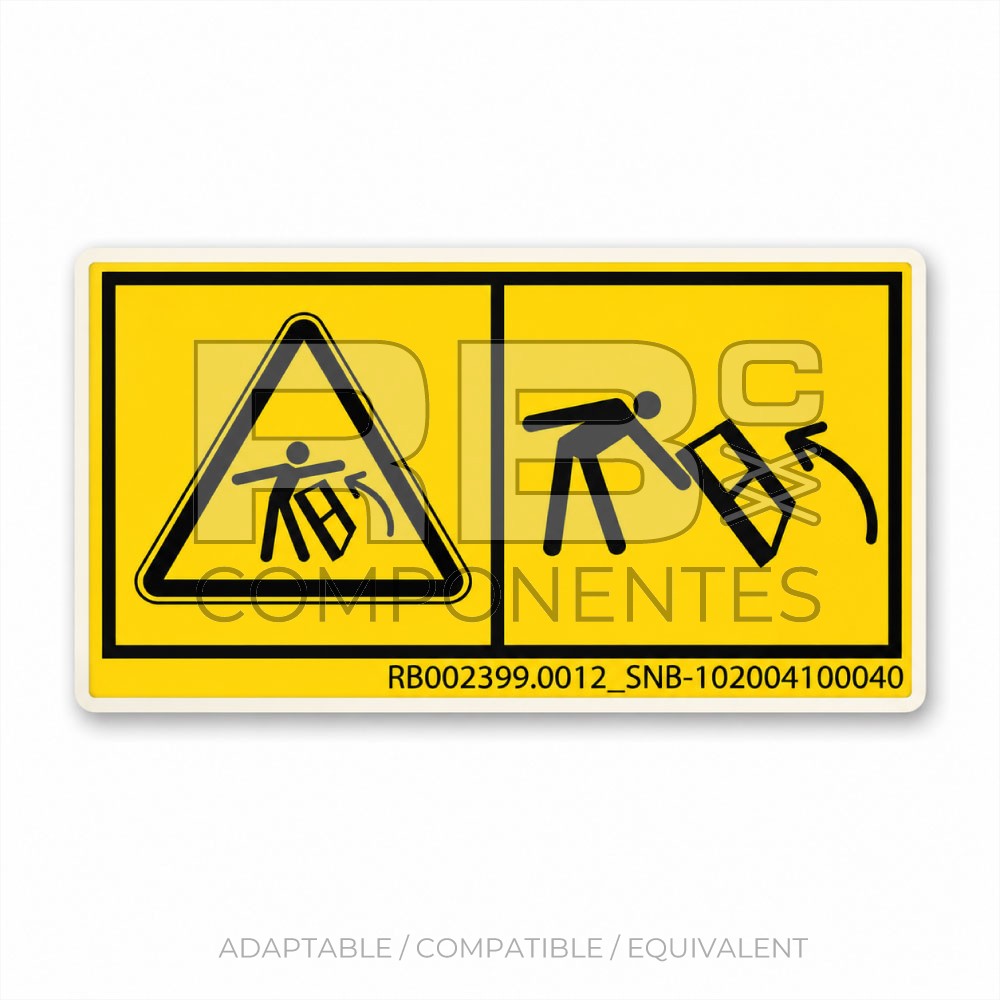 ADH. SNB 102004100040 RIESGO DE GOLPE 60x30mm