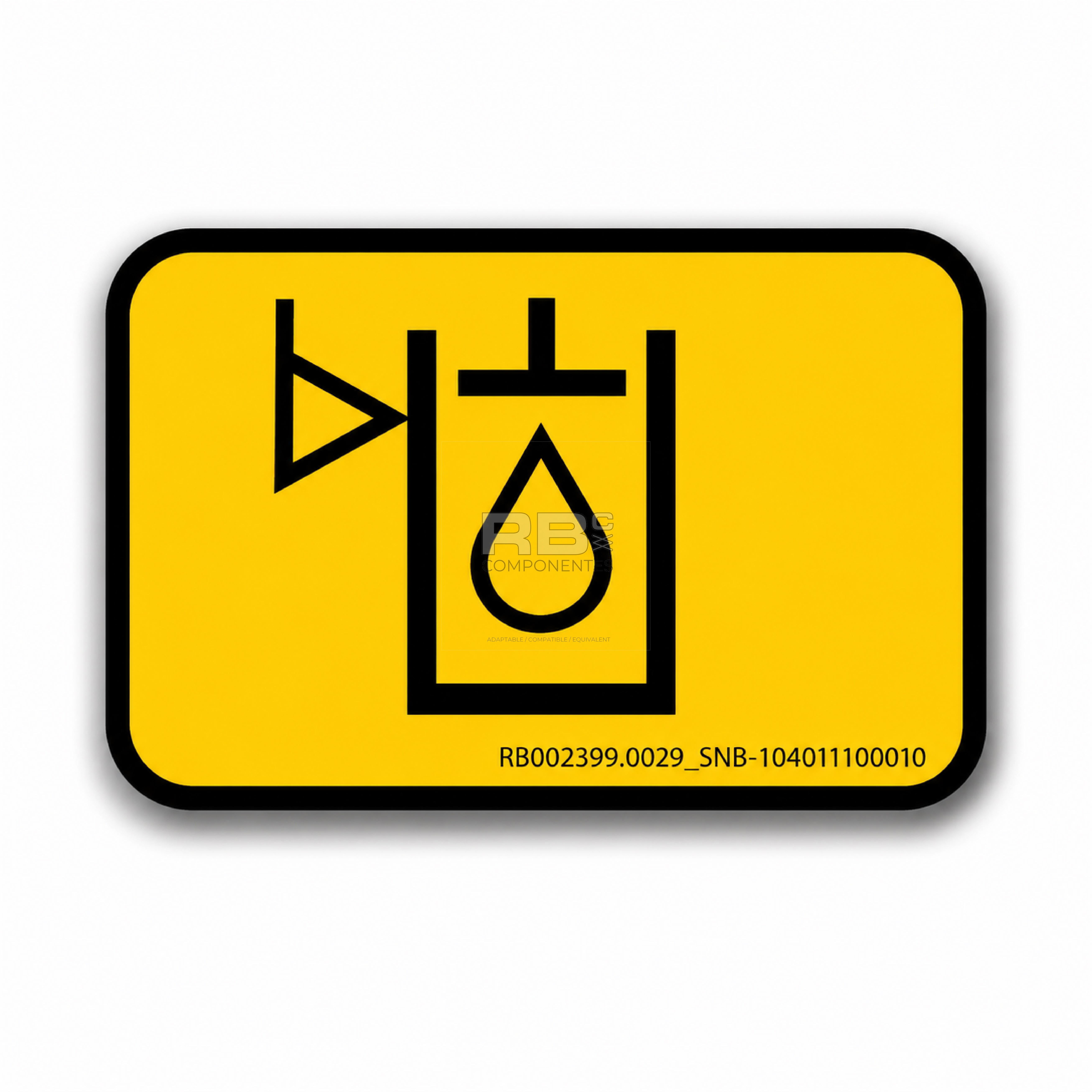ADH. SNB 104011100010 NIVEL ACEITE ALTO 40x25mm