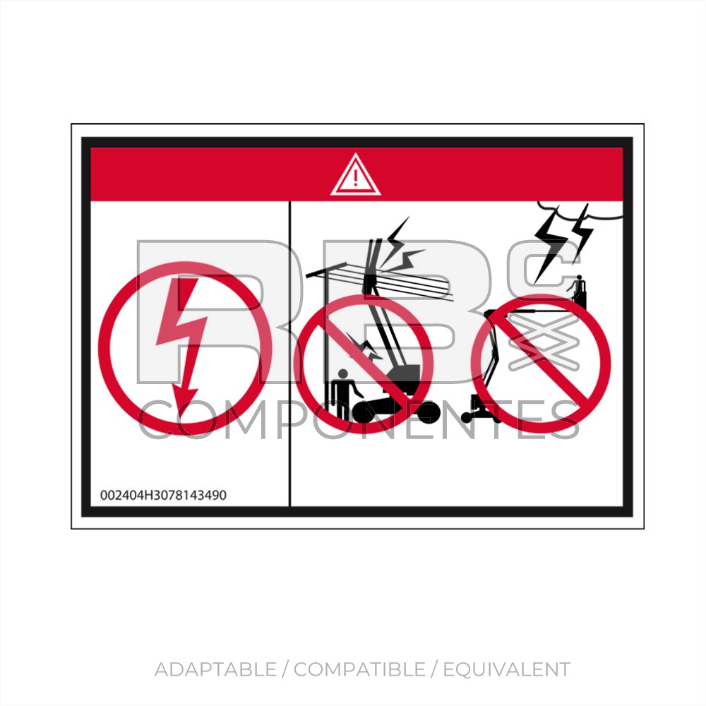 DECAL DANGER OF ELECTROCUTION