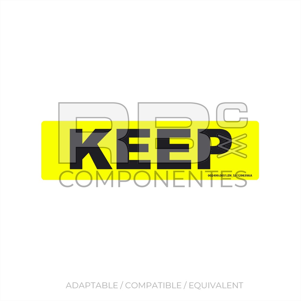 DECAL ENGLISH AD/CO/EQ SJ 129839AA
