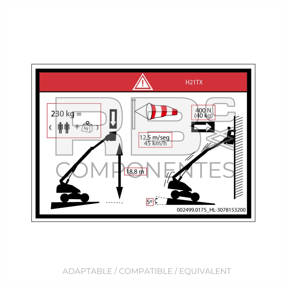 COMPATIBLE DECAL HL 3078153200