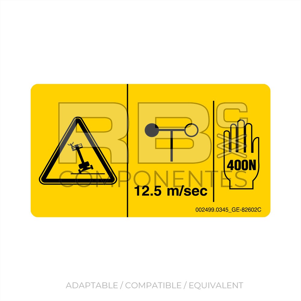 DECAL,DANGER,SIDE FRC 400N