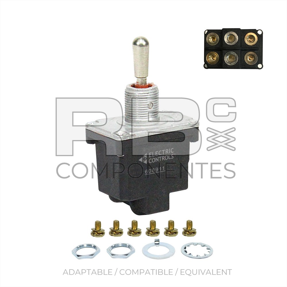 THREE POSITIONS SWITCHES WITH RETURN TO CENTER, 6F