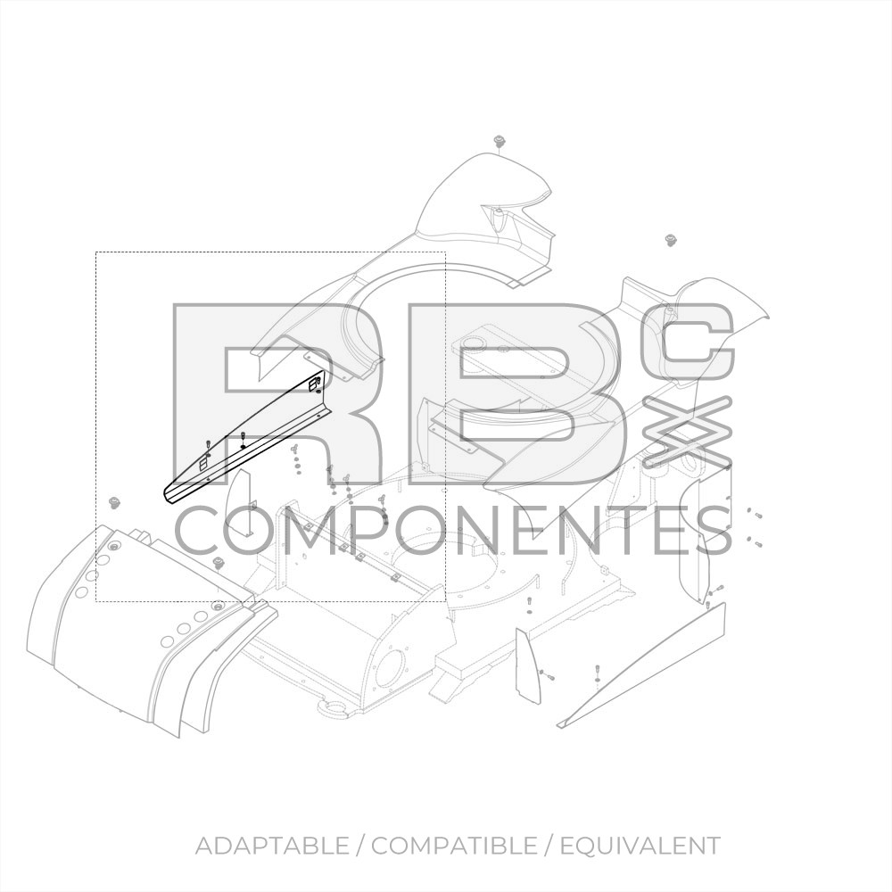 REAR HOOD COMPATIBLE HL 154A146700