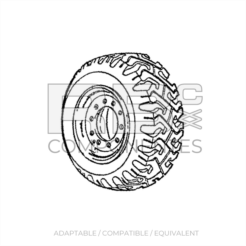 ADAPTABLE WHEEL JL 0271617 RH, 15-19.5 PR16