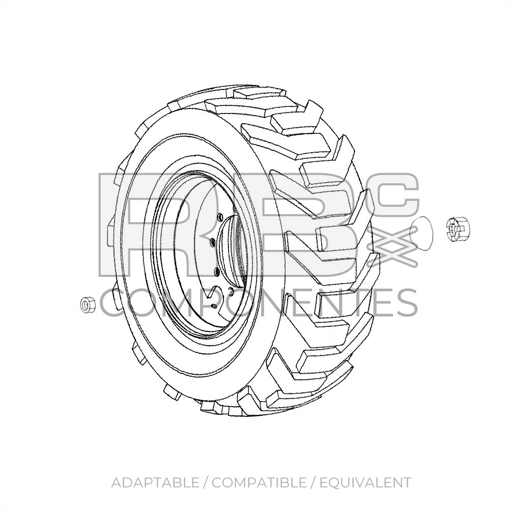9 LG, , ADAPTABLE WHEEL REF  1267779