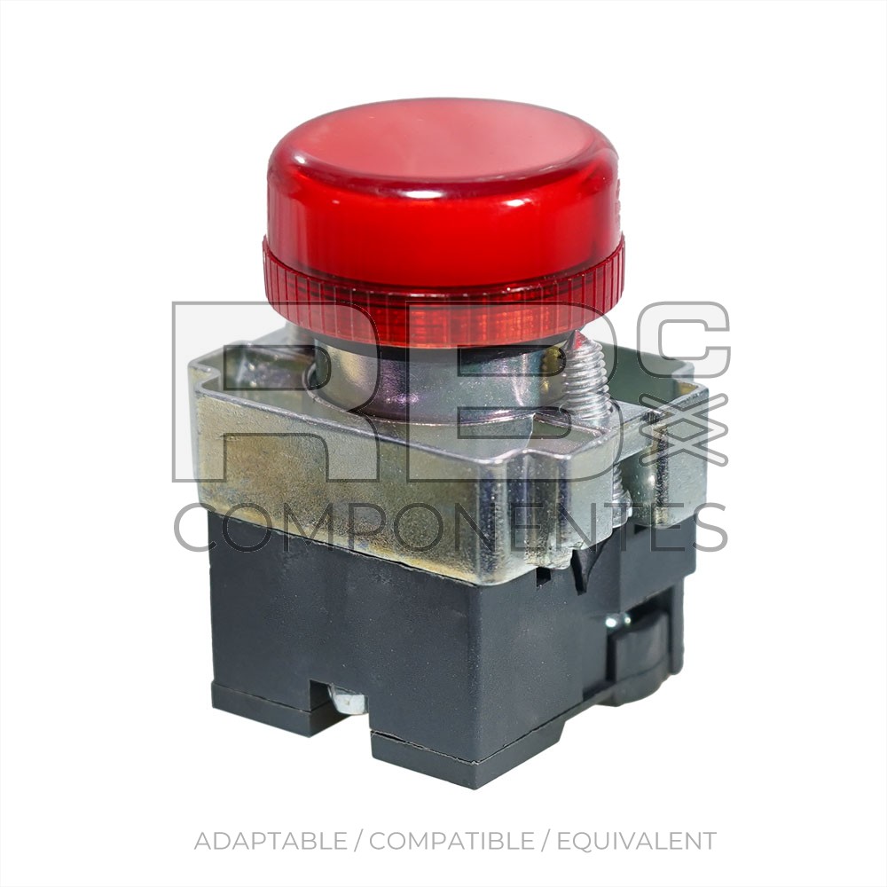 RED INDICATOR WITH SUPPORT TYPE ZB2 + 12 VOLT LIGH