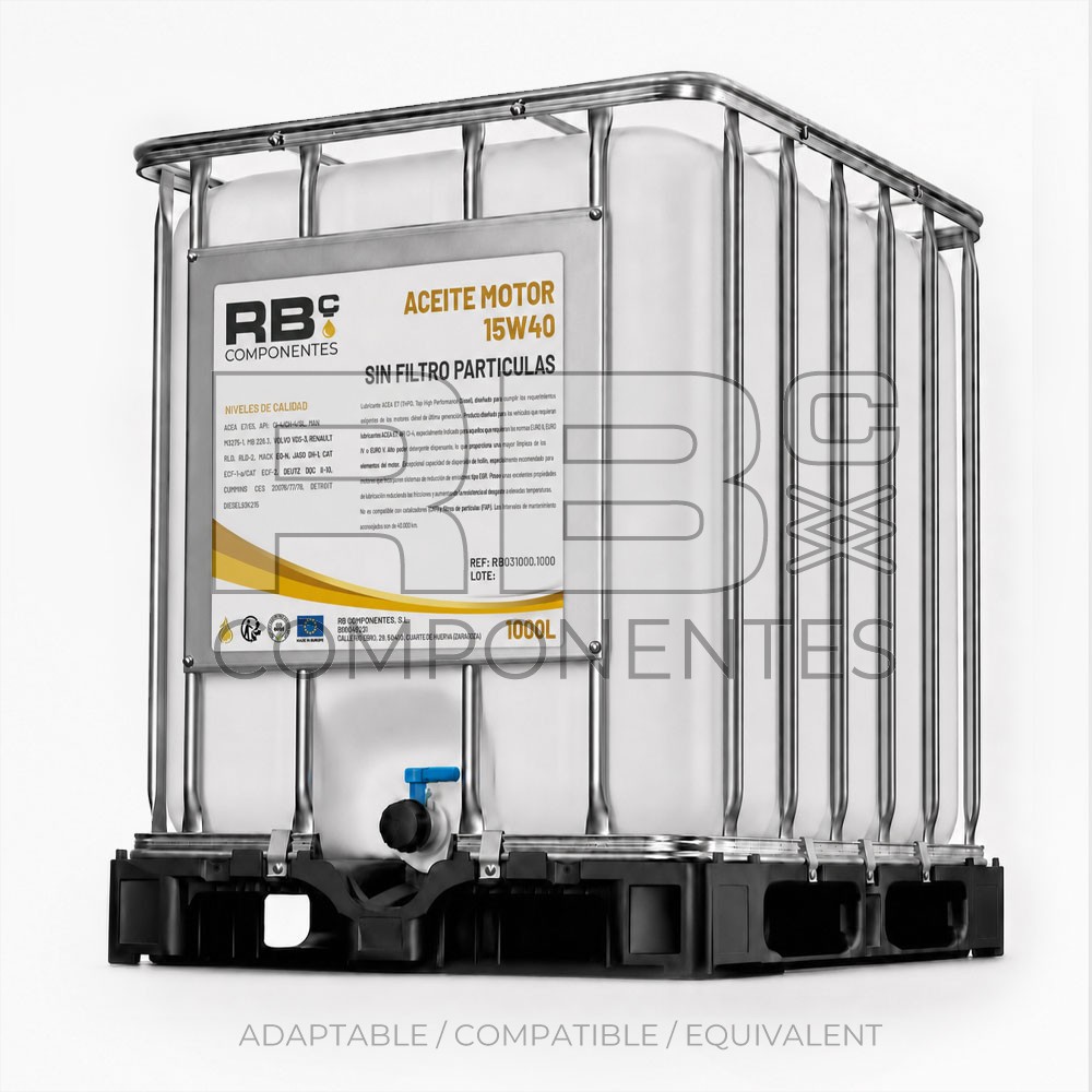 ENGINE OIL 15W40 WITHOUT PARTICULATE FILTER 1000L