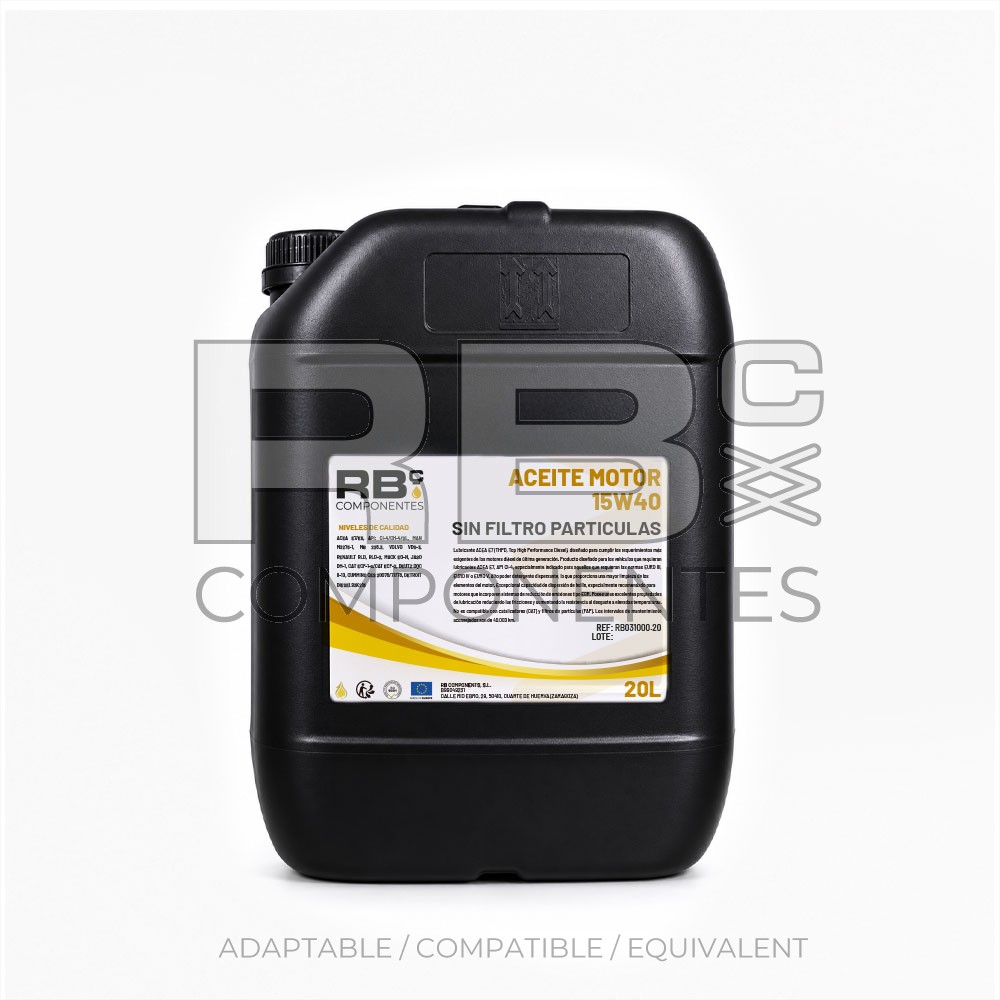 ENGINE OIL 15W40 WITHOUT PARTICULATE FILTER 20L