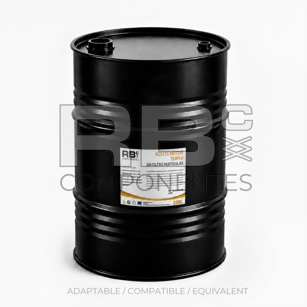 ENGINE OIL 15W40 WITHOUT PARTICULATE FILTER 200L