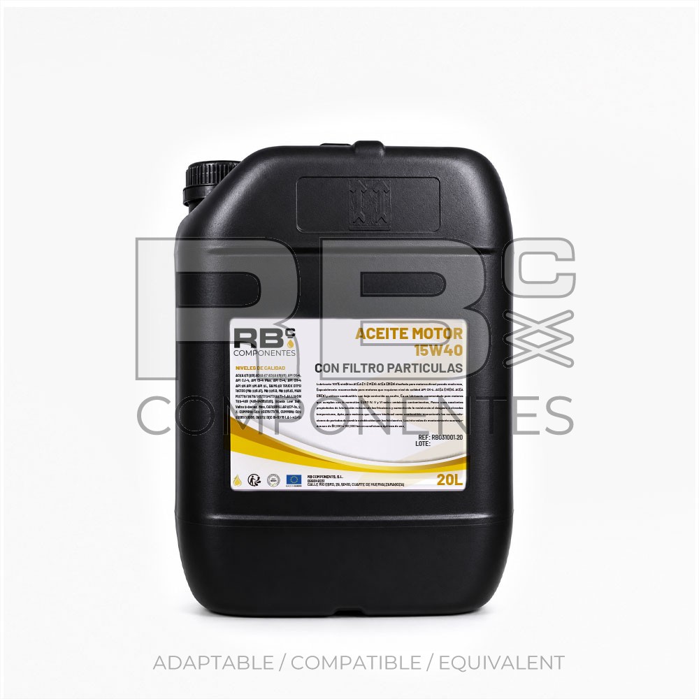 ENGINE OIL 15W40 WITH PARTICULATE FILTER 20L