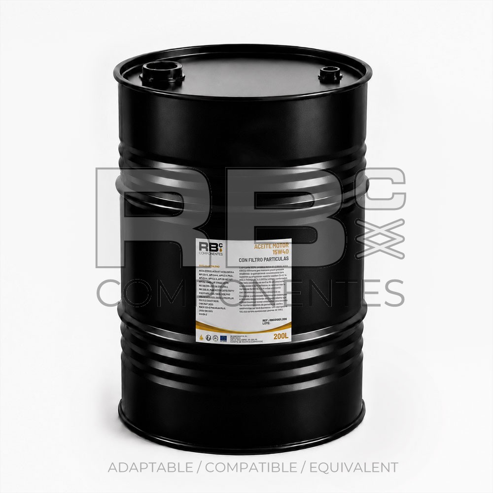 ENGINE OIL 15W40 WITH PARTICULATE FILTER 200L