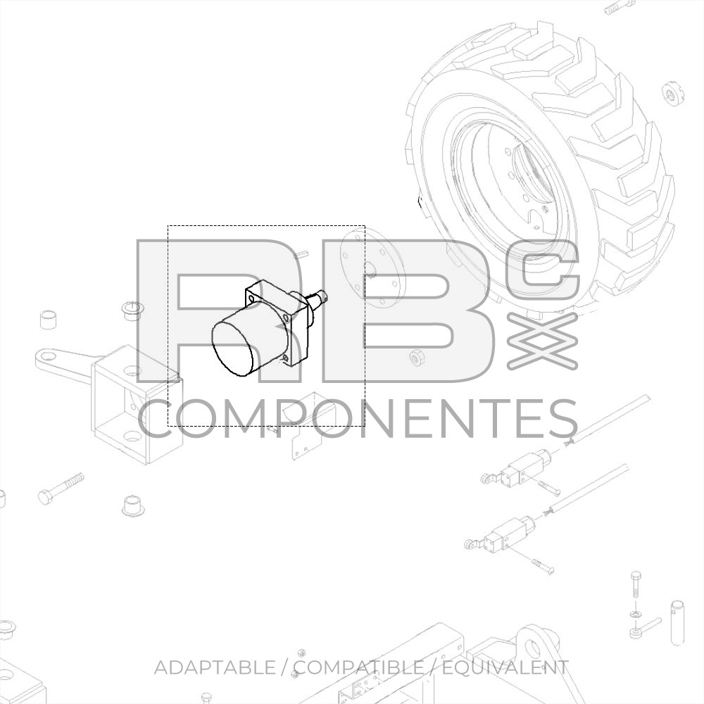 HYDRAULIC DIRECTION MOTOR COMPATIBLE GE 51520