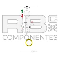 UPPER FUNCT. DECAL FOR ELECTRIC SCISSORS COMPACT.