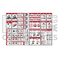 COMPLETE SECURITY DECAL KIT AD/CO/EQ SCISSOR ENGLI