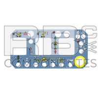 FUNCTION DECAL FOR DIESEL ARTIC. 260 PX BLUE