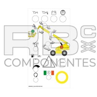 LOWER CONTROLS DECAL FOR 21TX/23TPX