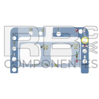 UPPER CONTROLS DECAL KIT BLUE 43TPX-NEW VERSION
