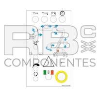 LOWER CONTROLS DECAL 20/26PX