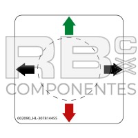 DECAL OF LOWER PLATE JOYSTIC UPPER CONTR. HM10P/8