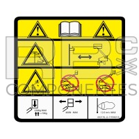 WARNING DECAL FOR JLG.
