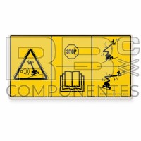 ADH. SNB 104011100015 ALARMA INCLINACION 200x100mm